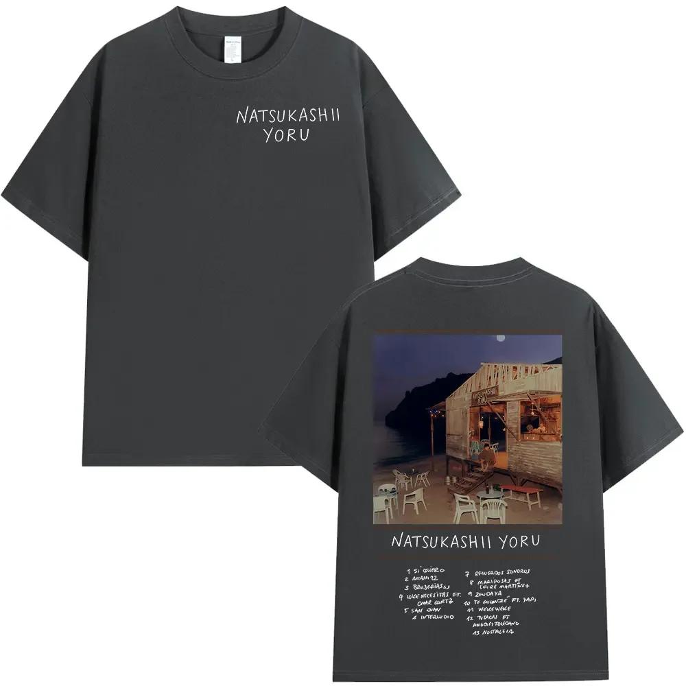 Rapper SAIKO Natsukashii Yoru Album 2025 Merch Tshirt Unisexs Unisex Cotton Oversized Tshirts Hip Hop Short Sleeve T Shirts Tops