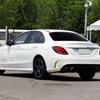 For Mercedes W205 4DR Coupe C43 AMG Rear Side Air Vents Trims Canards Black