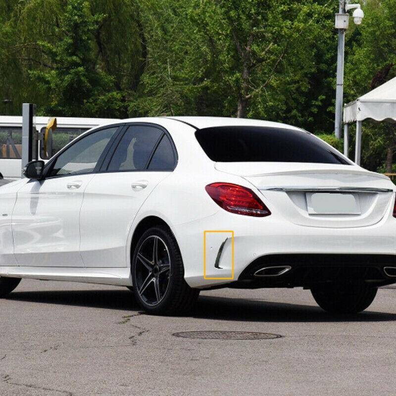 For Mercedes W205 4DR Coupe C43 AMG Rear Side Air Vents Trims Canards Black