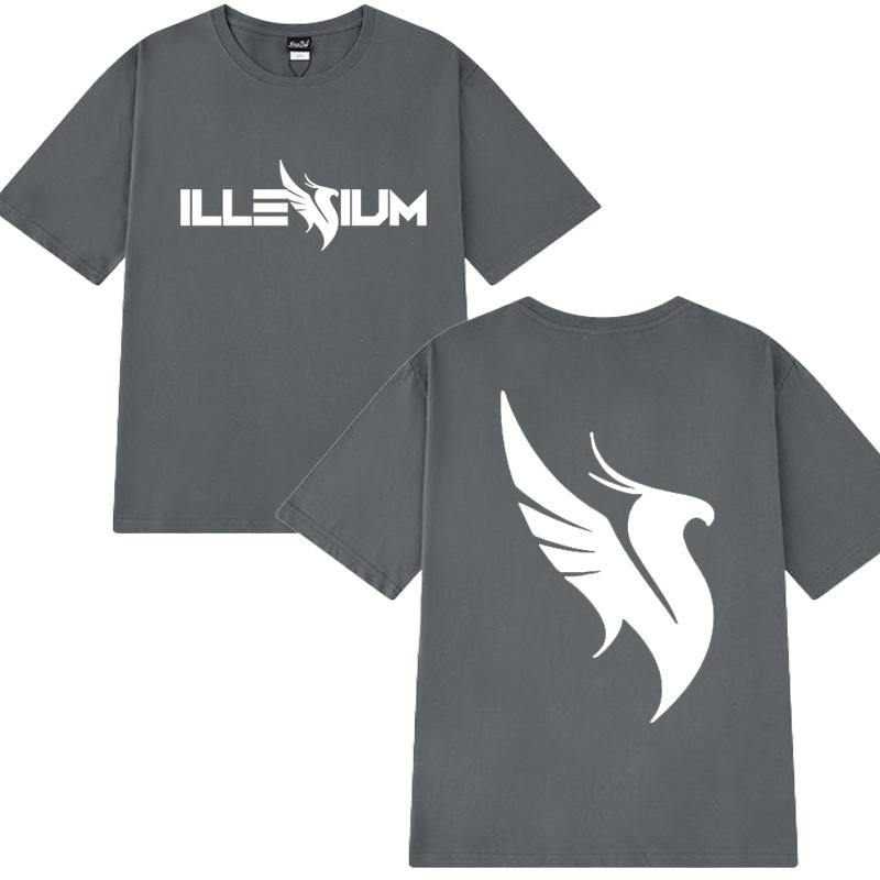 High Quality Illenium Dj Music Double Sided Printed Short Sleeve T-shirts 2025 Men Women Trend Casual T Shirt Unisex Cotton Tops