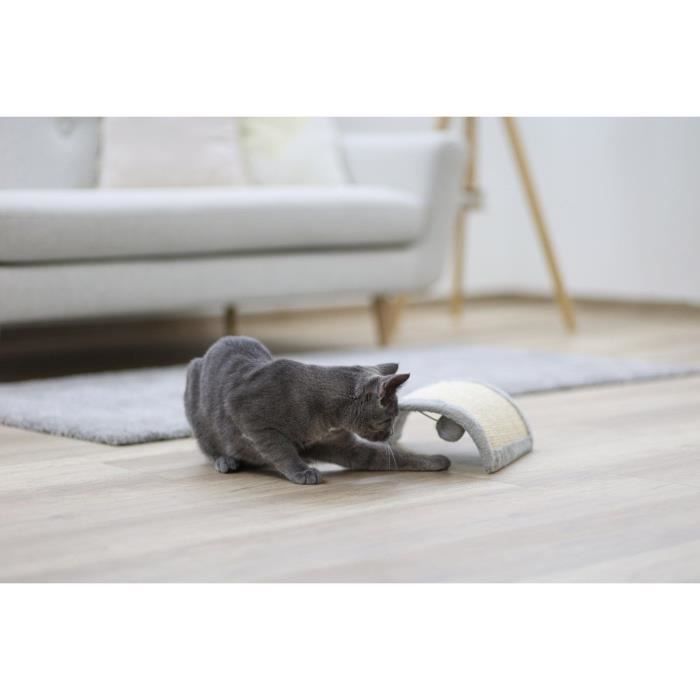 KERBL - Scratching Post HALF MOON - Grey - 26x22x11cm