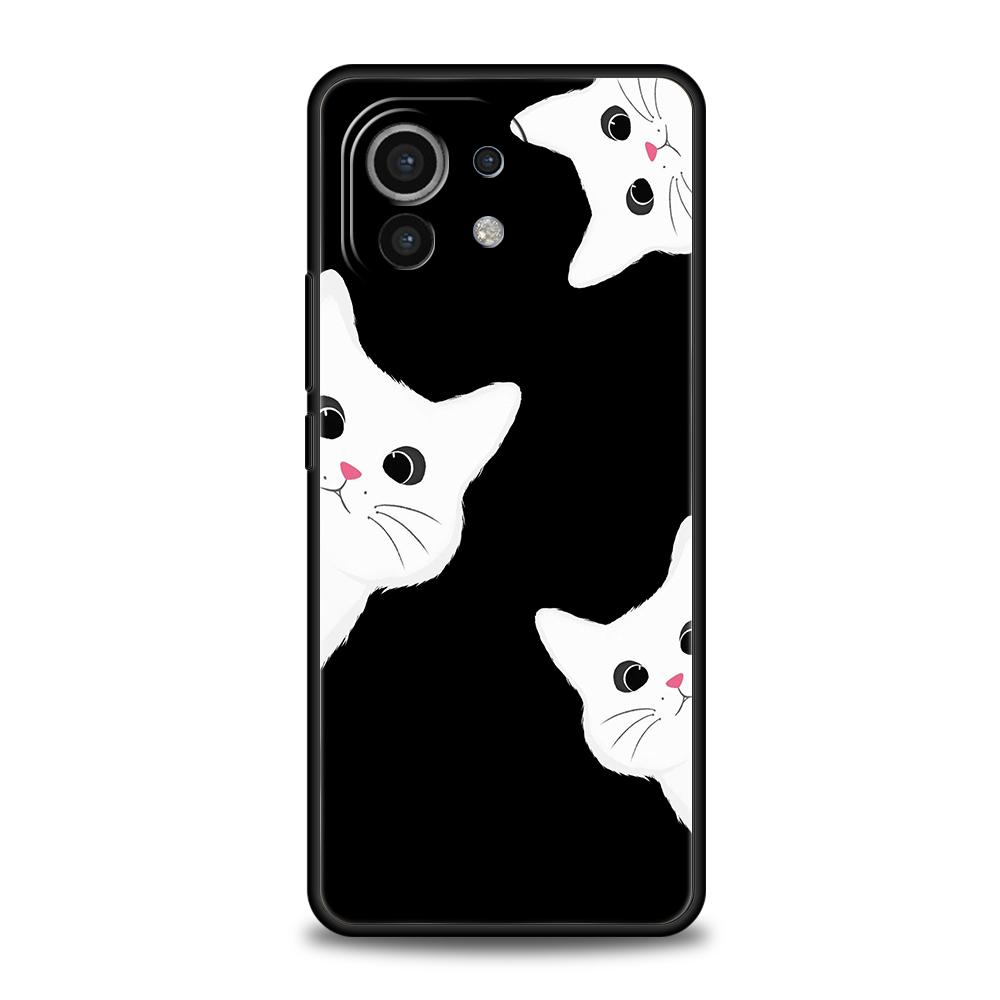Cute Cat Phone Case For Xiaomi 15 14 13 12 Lite 14T 13T 12T Pro Poco X7 X6 X5 X4 X3 NFC F7 Ultra F6 Pro Soft Cover