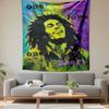One Love Tapestry Wall Hanging, Bob Marley Graffiti Style Poster Art, Retro Wall Decor for Bedroom Living Room Dorm