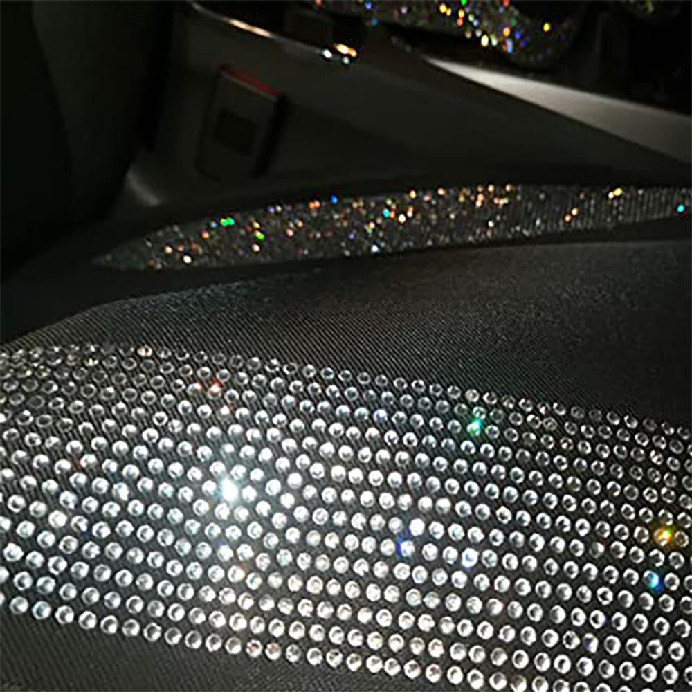 Summer Breathable Seat Cushion Luxury Crystal Diamond Car Seat Cover Universal