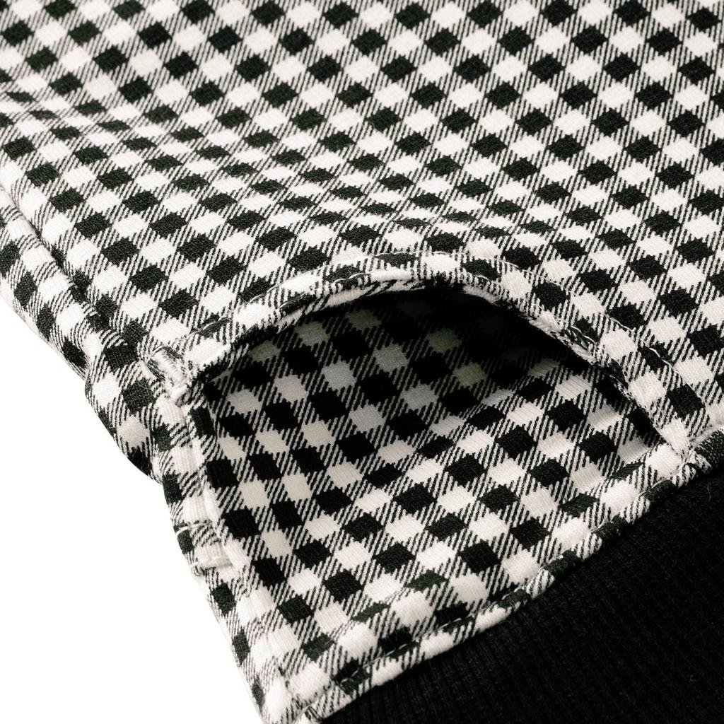 MIKIHOUSE HOT BISCUITS Pants for Boys and Girls, Black and White, Size 120cm, 73-3212-493