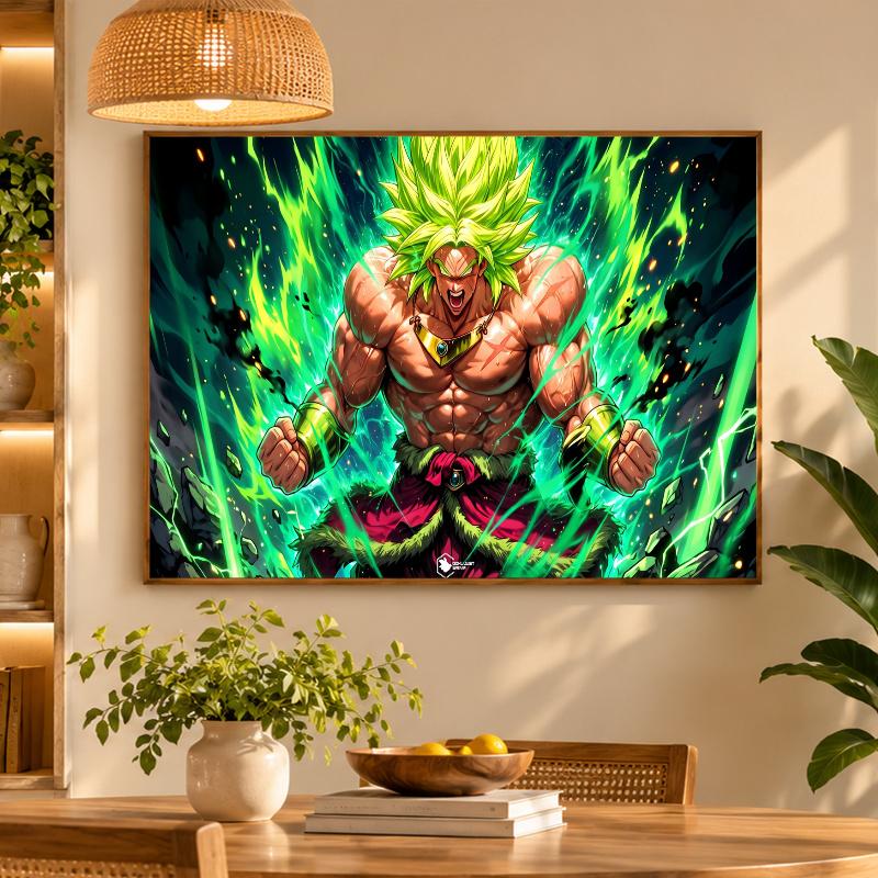5D Diamond Painting Broly DIY Full Drill Diamond Art Kit Home Decoration