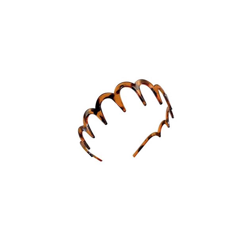 Women's 2025 Spring/Summer High Skull Wavy Headband with Teeth for Face Washing