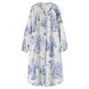 Camice da notte da donna in garza di cotone con scollo a V - Abito versatile di media lunghezza per primavera/estate