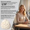 Portable Stress Reliever White Cream Squeeze Ball, Palm Kneading Toy, Soft Texture Decompression Safe Relief Toy for Adults Kids, TPR Fidget