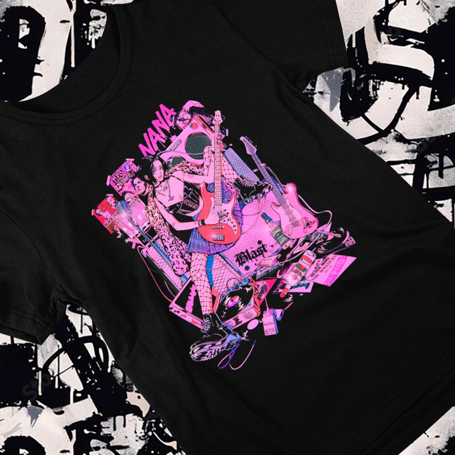 Nana Anime Shirt / Fire style / Black Stones T-Shirt / Nana Anime Merch / Nana Anime Shirt / Nana Osaki Manga / Japanese Streetwear / Blast 3XL