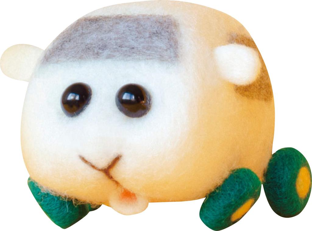 PUI made with needle felt PUI Molcar Kit Shiromo