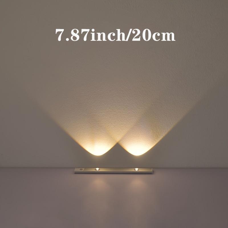 Motion-Activated LED Cabinet Light - Ultra Thin, Wireless, USB Rechargeable, Dimmable with Tricolor Settings for Kitchen, Bedroom, and Wardrobe