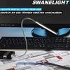 SWANELIGHT USB LED Reading Lamp Swivelling 5 LED Gooseneck Lamp