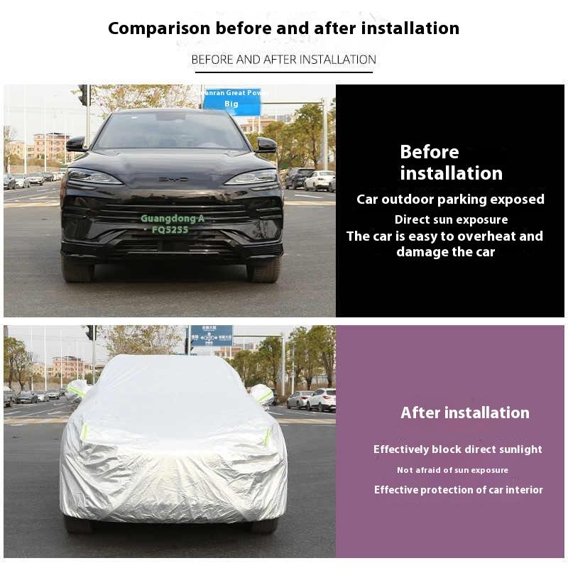 For BYD Song Plus DMI Seal U Sealion 6 Car Cover Rain Sun Protection All-Weather Car Sunshade Car Accessories