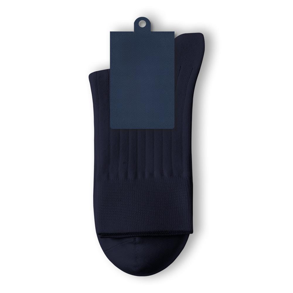 

Мужские весенне-летние бесшовные хлопковые носки-трубы из чистого хлопка 1 pair темно-синий