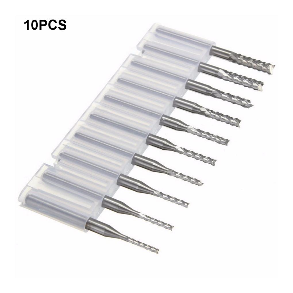 10pieces Wide Application End Mill Rustproof And Anti-corrosion Universal Milling Cutter For Easy