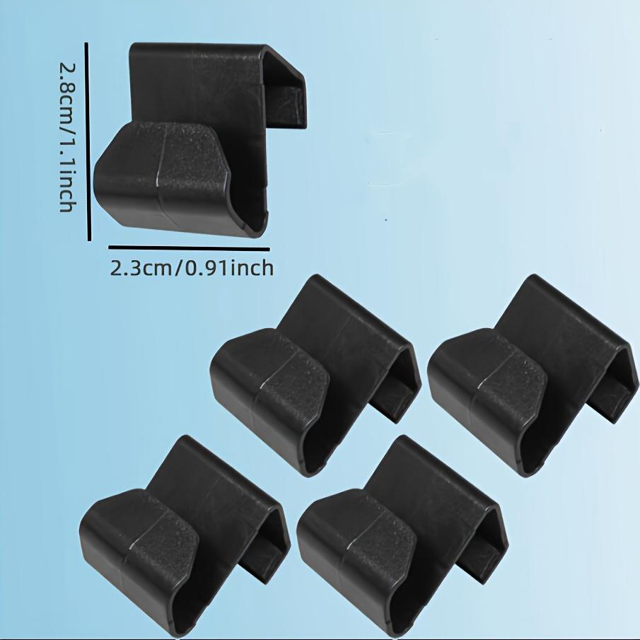 4Pcs Car Glove Box Organizer Hooks, Black Small Storage Hooks, Convenient Utility Hooks, Car Storage Hooks