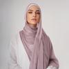 Pleated Shimmer Chiffon Hijab Muslim Shawl Chiffon Crinkle Shawl Female Islamic Headscarf Turban Pleated Scarf Ramadan