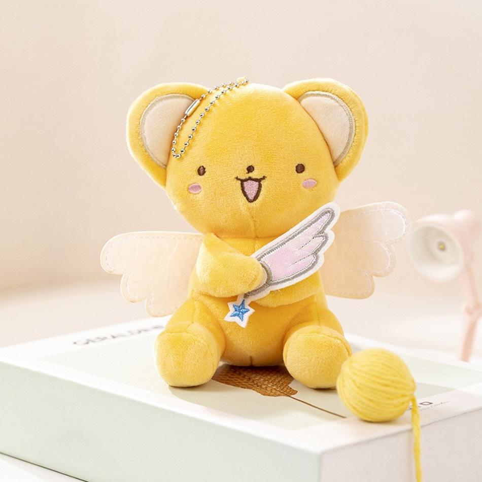 /Cartoon Cardcaptor Sakura Plüschtier Spielzeug Anhänger Anime Card Captor Puppe Niedlich Weich Gefüllt Schlüsselanhänger Spielzeug 13CM beige