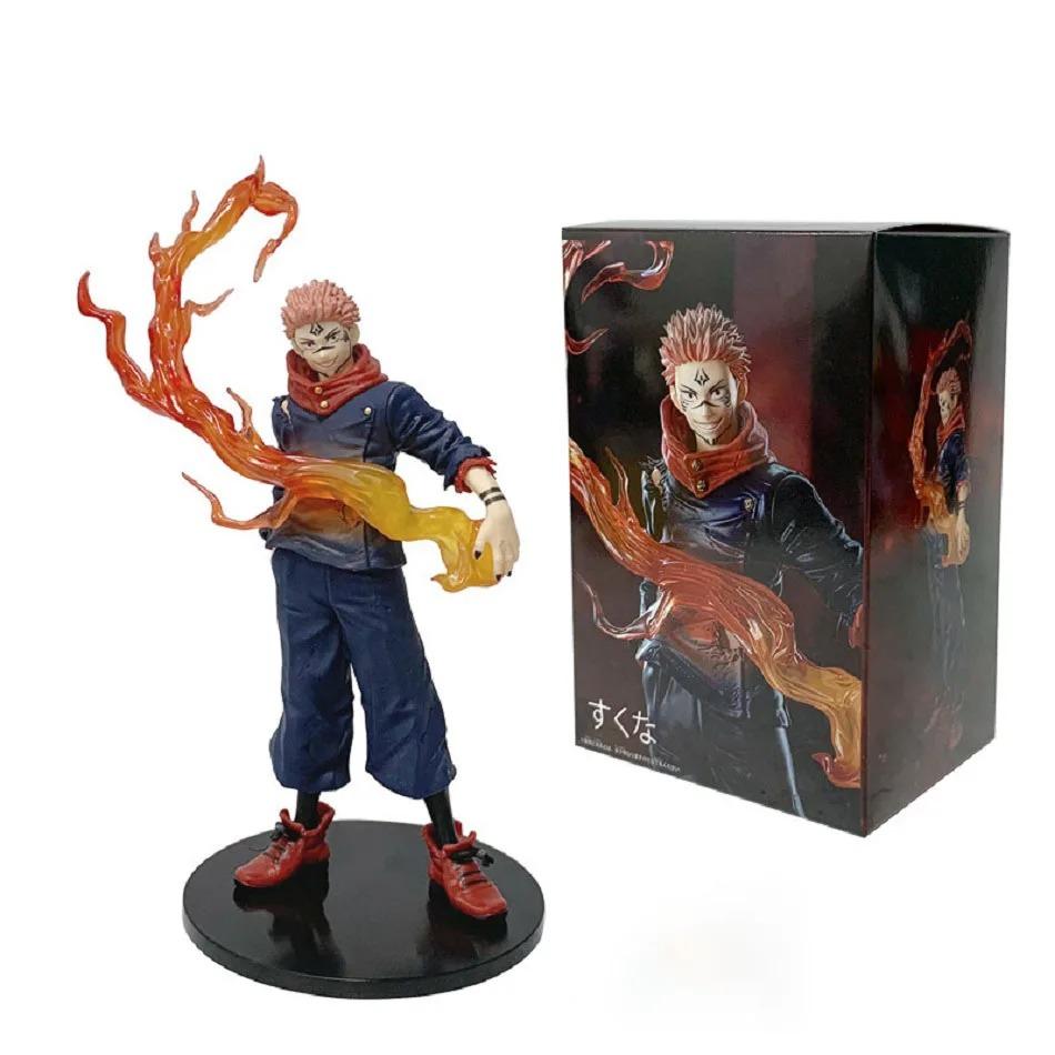 Anime 21cm Jujutsu Kaisen Figur Itadori Yuji Actionfigur Modell PVC Puppe Spielzeug Zubehör Sammlung Desktop Zubehör Geschenke