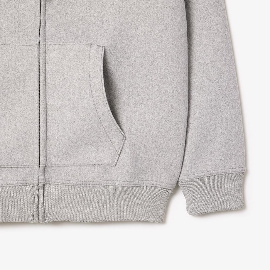 Lacoste Men's Flannel Hooded Zip-Up SH4106-54NCCA
