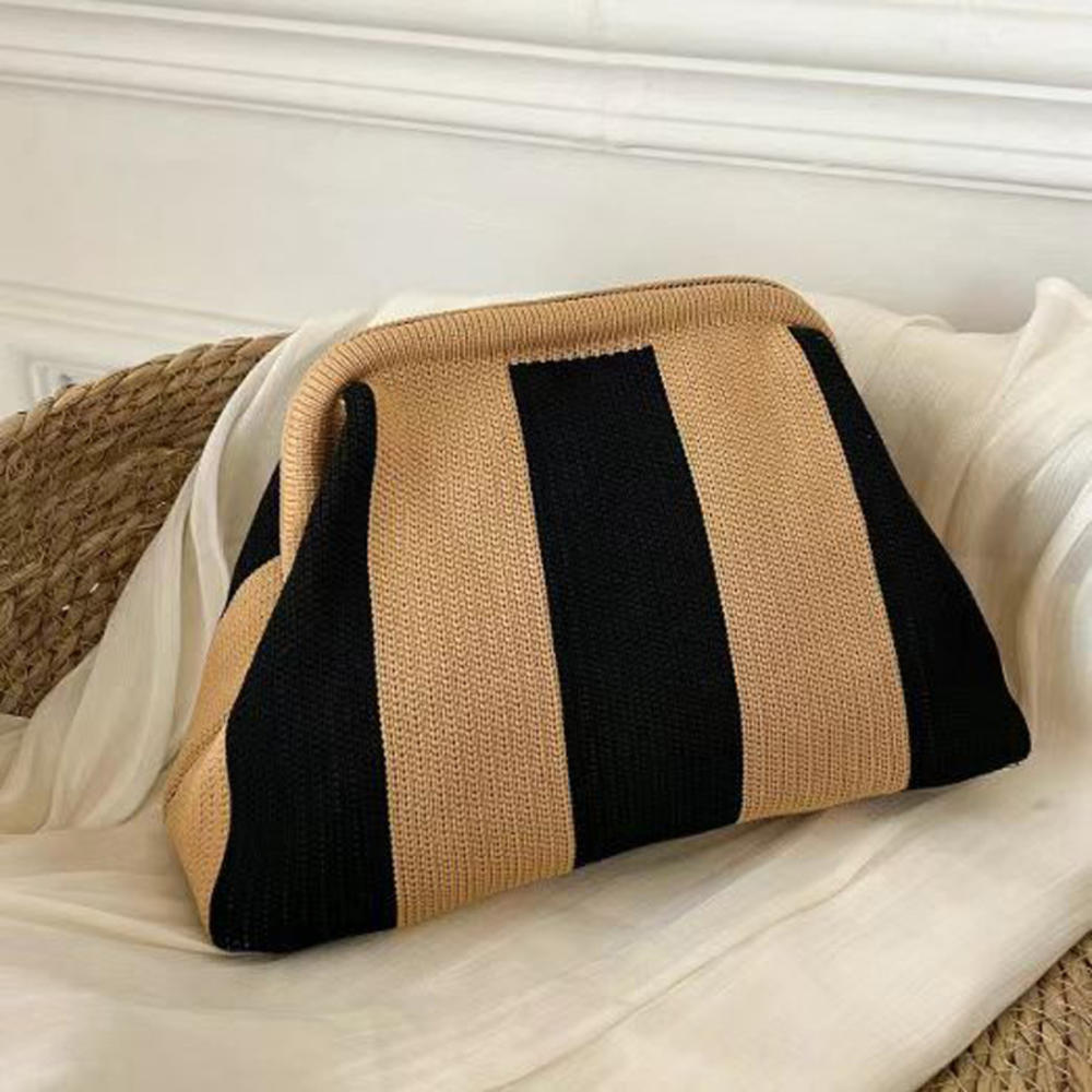 Flyweave Bag Flyweave Striped Bag Clutch Handbag Handbag Beach Bag For Everyday Travel Beach