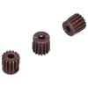 3Pcs 48DP 15T Steel Pinion Gear Set for 110 RC Car 3.175mm Shaft BrushlessBrushed Motor