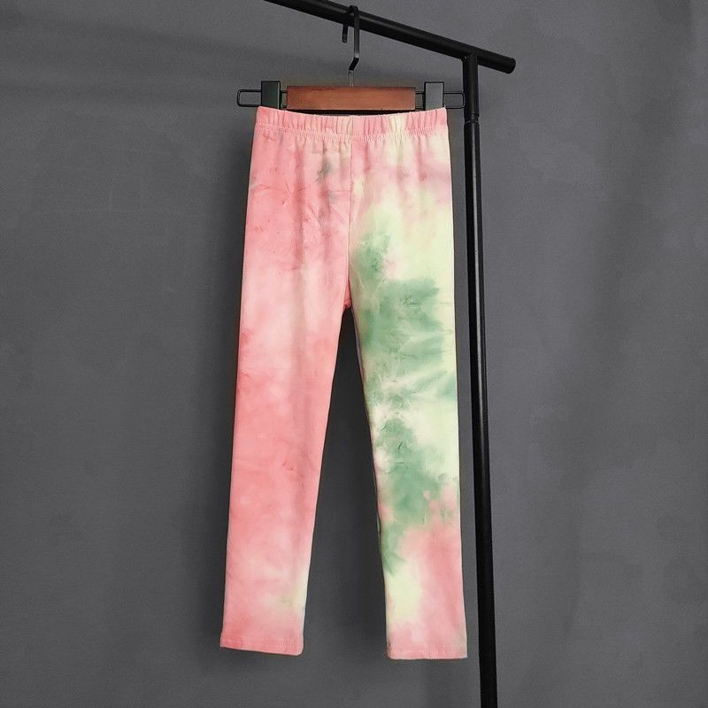Summer Children's Leggings Are Fashionable Colorful Versatile Slim Fit Pants for Girls Comfortable and Elastic Pants