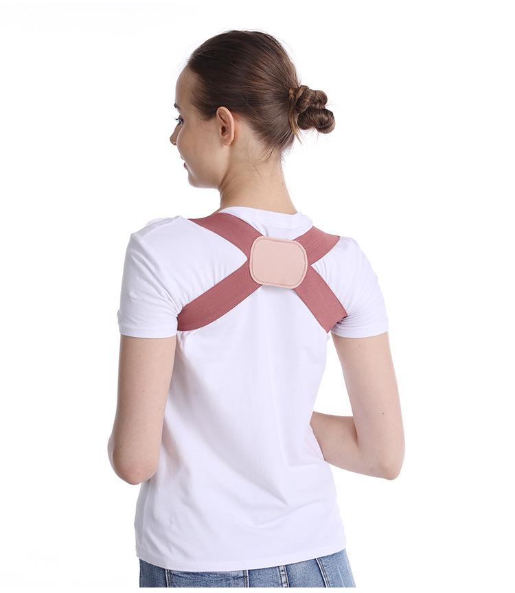 

Невидимый пояс-корректор осанки для студентов и взрослых - Поддержка против сутулости для лучшей осанки при сидении M (80-120 cm) розовый