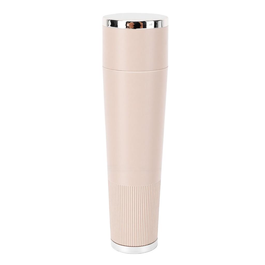 Facial Hair Remover with LED Light Portable Rechargeable Bikini Area Hair Trimmer for Women Men Beige