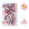 20/30/50Pcs Photo Wall Decor Six-Petal Flower Pushpins Creative Thumb Tacks Board Push Pin  Office