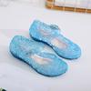 Girls Kids Summer Crystal Sandals Princess Jelly High-Heeled Clogs Shoes Princess Cosplay Party Dance Shoes