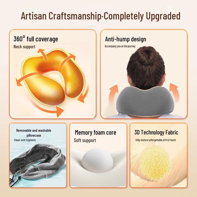 U-Shaped Memory Foam Neck Pillow