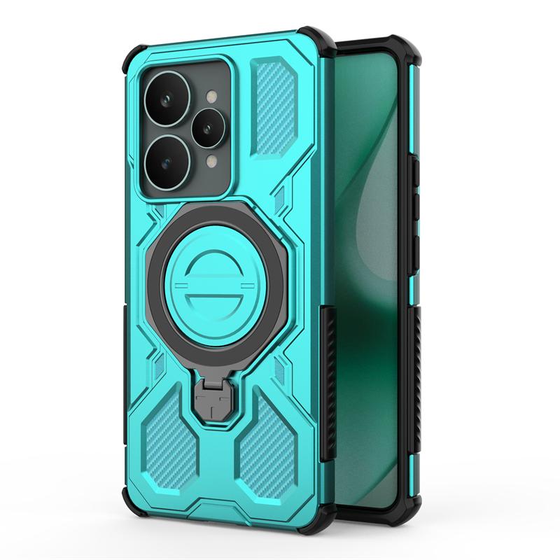 Magnetic Wireless Charge Cover For Realme 15 5G Phone Holder Armor Back Case For Realme 15 Pro Cover For Realme 15 Case 6.8 Inch