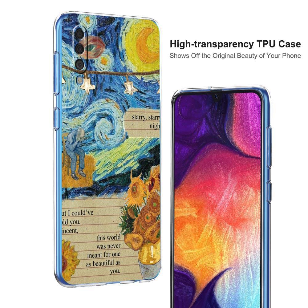 Starry sky van gogh art Phone Case For Samsung A14 5G A12 A22 A32 A34 A42 A52 A54 A50 A70 A30 A40 A20E A10S A20S A02S A04S Cover