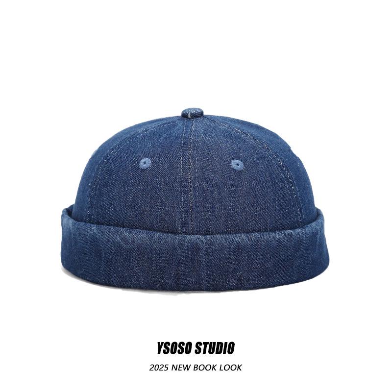 

Men s Retro Washed Distressed Denim Newsboy Cap - Street Cool, Fashionable, Buzz Cut Style. M (56-58cm)