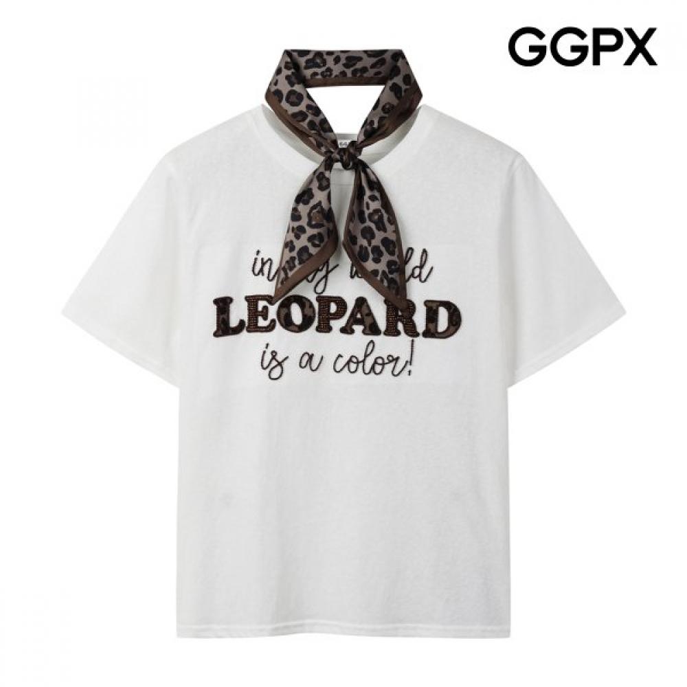 Ggpx New York Leopard Tie SeT T shirT gq6Ts037f blacks/F