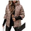 2024 Women's Autumn/Winter Hooded Patchwork Cotton Jacket- Loose Fit, Long Sleeve Fashion Coat