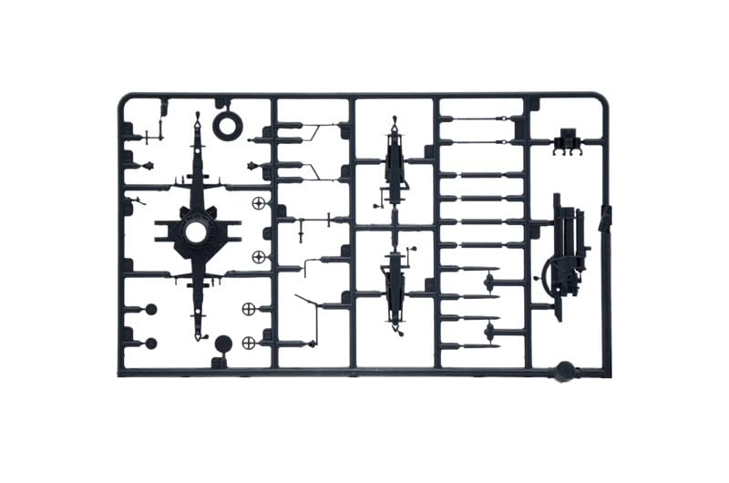 Platz Italeri WW2 Germany Flack37 Plastic Model Kit IT15771 1/56 8.8cm w/Artillery
