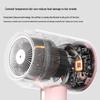 Compact High-Power Hair Dryer: Foldable, Portable, Quick-Dry with Temperature Control