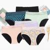 Factory Supply Cotton Breathable Reusable Period Underwear Leak Proof 4 Layers Absorbent Thin Menstrual Underwear for Women