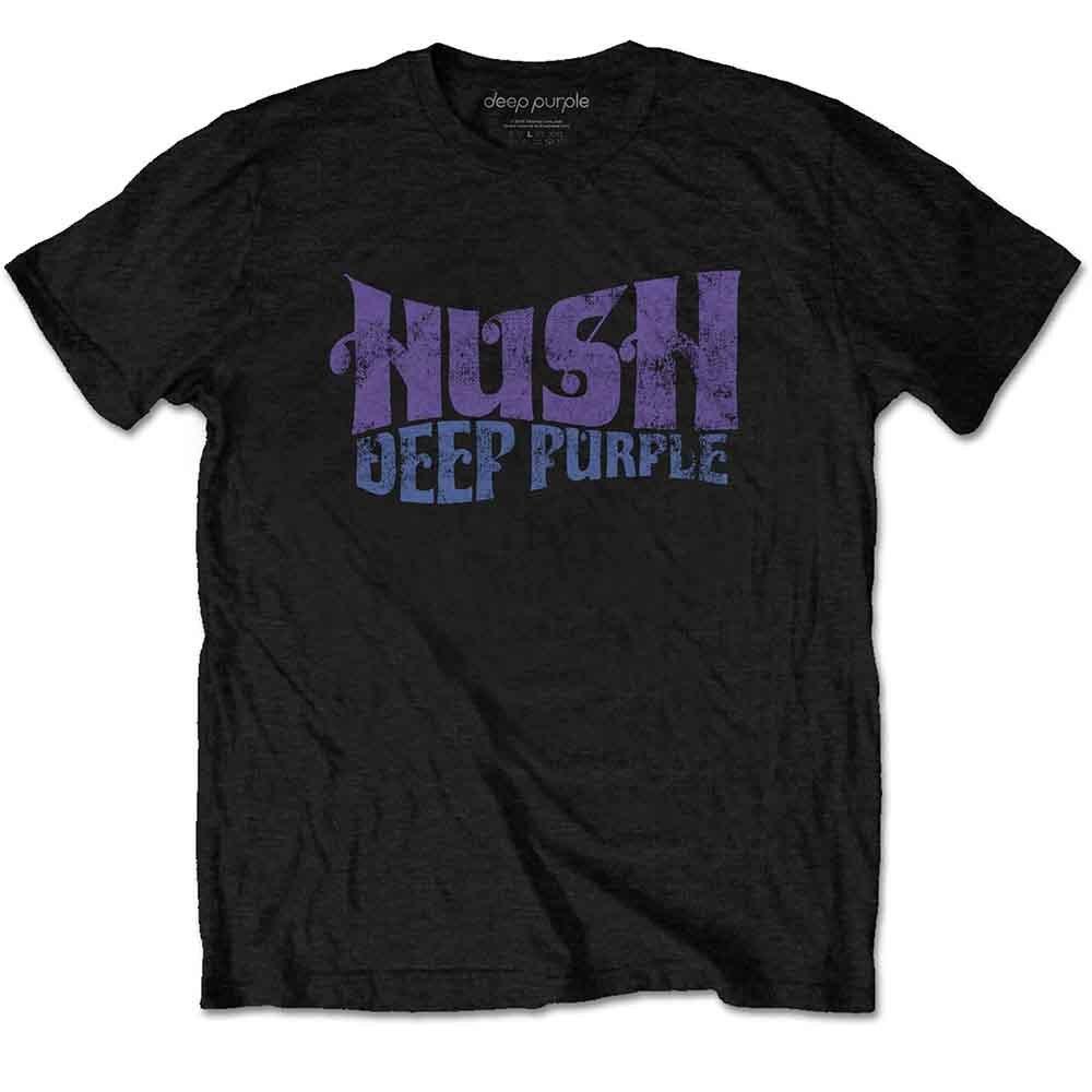 Deep Purple Hush T-Shirt Black New Unisex T-Shirt L