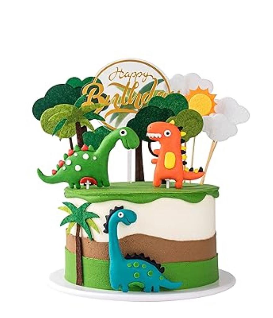 3D Dinosaur Cake Cupcake Cake Decorations for kids Birthday Baby Showr Party Supplies