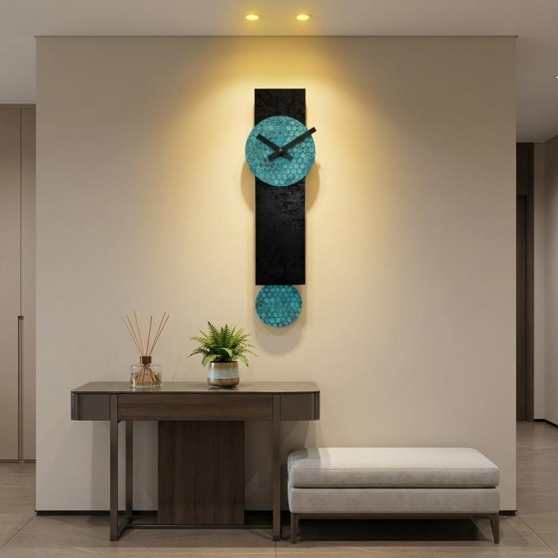 Wall Clock Quartz Mute Living Room Silent Wall Decor Times Hours Clocks Wall Watch