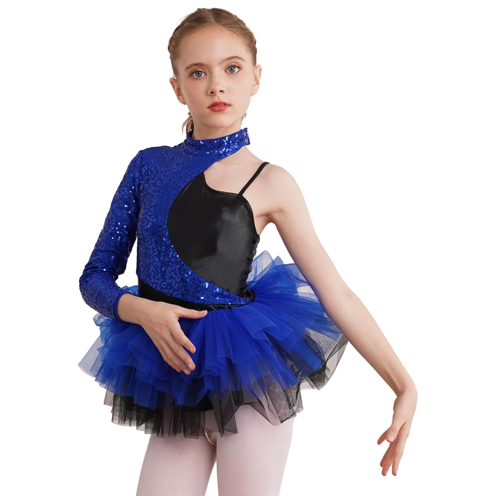 Robe Patinage Artistique Ranrann - Strass Brillant Pour Fille 5-16 Ans