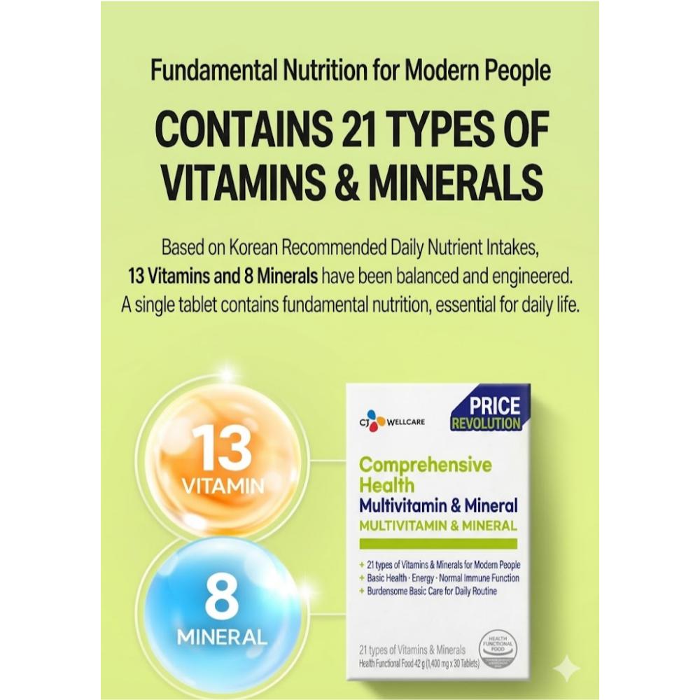 [CJ Wellcare] Multi Vitamin & Mineral 30p