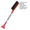 Deicing Wiper Brush with Anti-Fatigue Foam Handles Double-Headed Design Adjustable Length Snow Brush