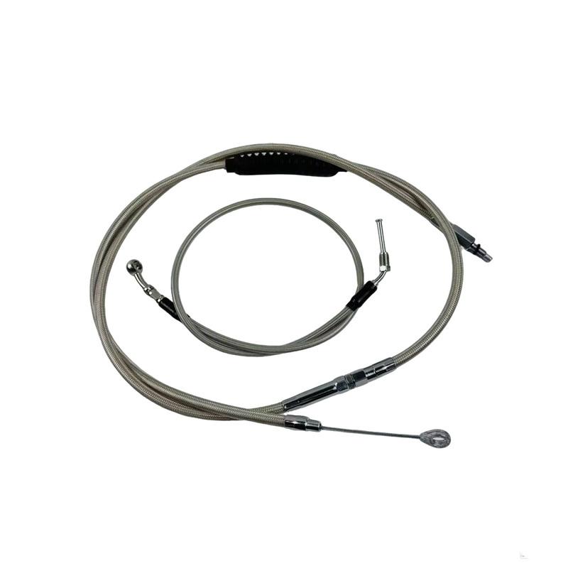 

Motorcycle Handlebar Brake Clutch Oil Hose Line + Extender Cable Line for Harley Breakout Fat Boy Street Bob Low Rider 2018-2025