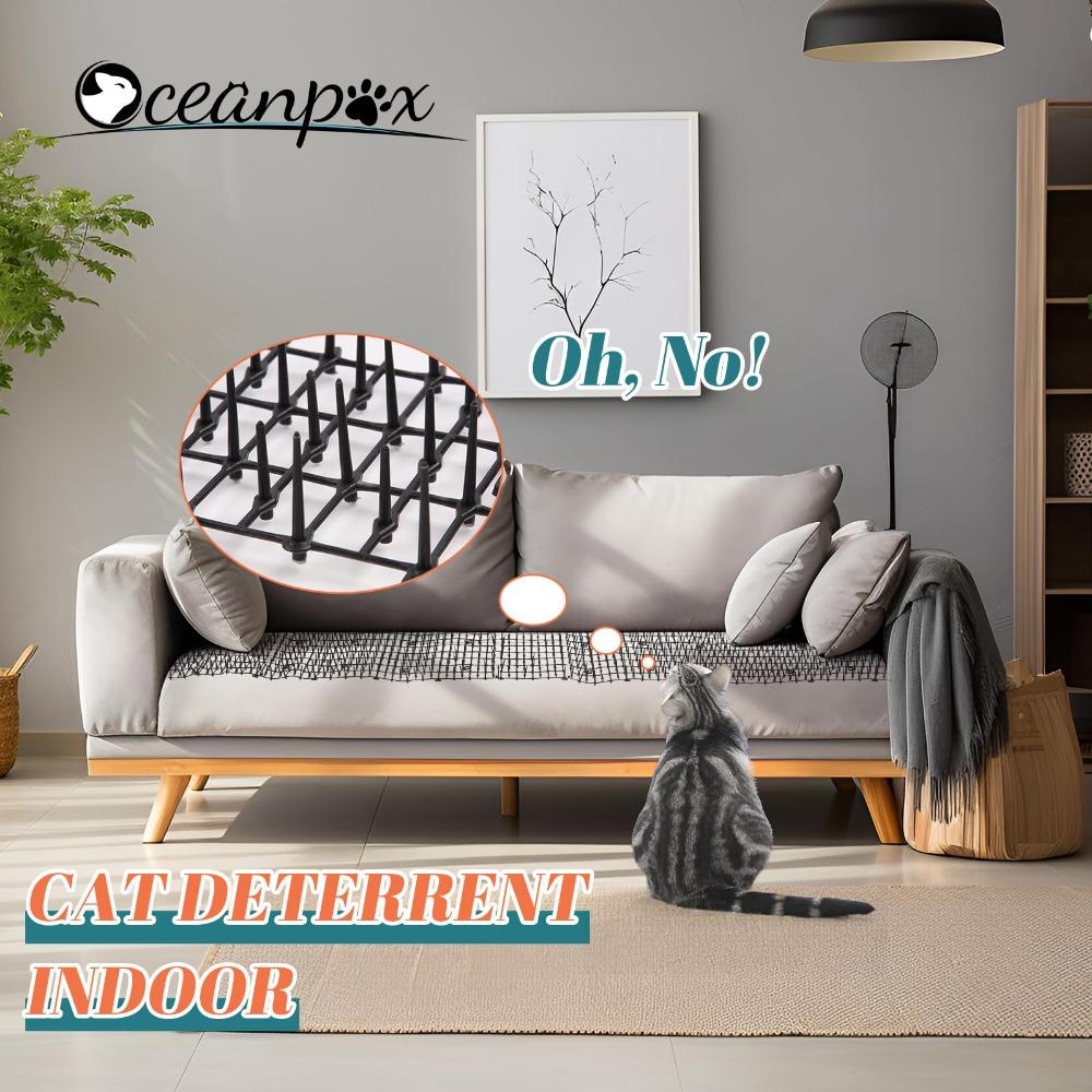 Plastic Cat Repellent Mat Soft Prick Cat-proof Mat New Pet Anti-climbing Mat Indoor & Outdoor