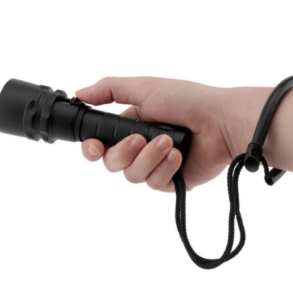 IP68 Waterproof Diving Flashlight Hand Rope LED Diving Flashlight  Camping